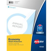 Avery Clear Economy Sheet Protectors, T, PK100 75183