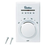 Robertshaw Line Voltage Thermostat, SPST Heating, 3"W 802