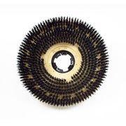 Malish Scrubbing Rotary Brush 18", Nylon Plastic Block, Black 813218NP