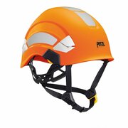 Petzl Front Brim Hard Hat, Type 1, Class E, Ratchet (6-Point), Hi-Vis Orange A010DA01