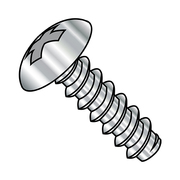 ZORO SELECT Self-Drilling Screw, #6-20 x 1/2 in, Plain 18-8 Stainless Steel Truss Head Phillips Drive, 5000 PK 0608BPT188