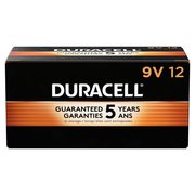 Duracell Coppertop 9V Alkaline Battery, 9V DC, 12 Pack MN1604BKD