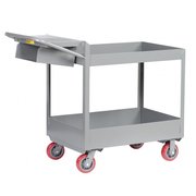 Little Giant Welded Deep Shelf Order Picking Cart, 2 Shelves, 3600 lb DS2436X66PYWSP