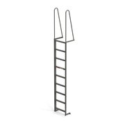 Ega Products Fixed Dock Ladder, Walk Through, 9 Steps, Top Step Height 8'6", Overall Length 12' MDT09