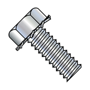 ZORO SELECT 1/4"-20 x 1/2 in Hex Hex Machine Screw, Zinc Plated Steel, 3000 PK 1408EH