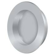 Deltana Round Flush Pull Satin Chrome 2-3/8" FP238U26D