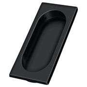 Deltana Flush Pull, Large, 4" X 1-5/8" X 3/8" Black FP4134U19