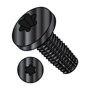 ZORO SELECT Thread Cutting Screw, 5/16"-18 x 2 in, Black Phosphate Steel Pan Head Torx Drive, 300 PK 3140FTPB