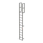 Ega Products Fixed Vertical Ladder, 12 Steps, 12 ft. Top Rung Height, Walk Through, 300 lbs. Capacity MFV12
