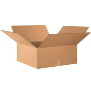 Zoro Select Corrugated Boxes, 24" x 24" x 10", Kraft, 10/Bundle 493U17