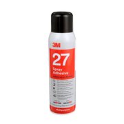 3M Spray Adhesive, 16 fl oz, Aerosol Can, Clear, 27 27