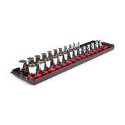 Tekton 1/4 Inch Drive 12-Point Socket Set, 25-Piece (5/32-9/16 in., 4-15 mm) SHD90207