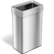 Behrens 1270 Trash Can, 31 gal Capacity, Steel, Silver