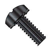 ZORO SELECT #8-32 x 3/8 in Phillips Pan Machine Screw, Black Oxide Steel, 10000 PK 0806IPPB