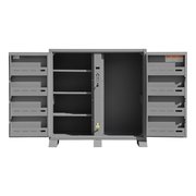 Durham Mfg Jobsite Storage Cabinet, Gray, 47.5 cu ft, 60" W x 27" D x 60-3/4" H JSC-246061-94T-D719