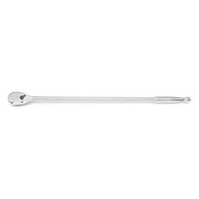 Kd Tools 1/2" Drive 120 Geared Teeth Teardrop Head Style Ratchet, 24" L, Full Polish Chrome Finish 81364