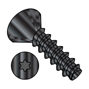 ZORO SELECT Thread Forming Screw, #4-20 x 1/2 in, Wax Steel Flat Head Torx Drive, 10000 PK 0408LTFB