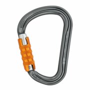 Petzl Carabiner, Auto-Lock, 5-5/16" Length, Aluminum, Gray M36A TL