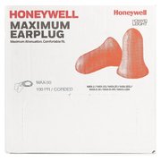 Honeywell Howard Leight Max-30 Disposable Corded Earplugs, Foam, Bell Shape, NRR 33 dB, Coral, 100 Pairs/Box MXM-30G