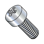 ZORO SELECT #4-40 x 1/4 in Phillips Fillister Machine Screw, Zinc Plated Steel, 10000 PK 0404MPL