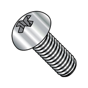 ZORO SELECT #10-24 x 3/4 in Phillips Round Machine Screw, Plain Stainless Steel, 2000 PK 1012MPR188