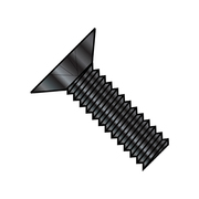 ZORO SELECT #6-32 x 5/16 in Phillips Flat Machine Screw, Plain Steel, 4000 PK MS24693-25B