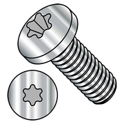 ZORO SELECT #4-40 x 1/4 in Torx Pan Machine Screw, Plain Steel, 5000 PK 0404MTP188