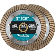 Makita Diamond Blade, 4-1/2", Turbo, Genera, PK2 B-69705