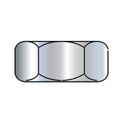 Zoro Select Hex Nut, 1/4"-20, Steel, Zinc Plated, 7/32 in Ht, 3000 PK 14NF