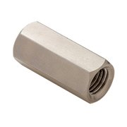 Ampg Coupling Nut, 5/16"-24, 316 Stainless Steel, Not Graded, Plain, 1 in Lg, 7/16 in Hex Wd NUT65251624