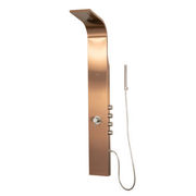 Pulse Showerspas Brushed Bronze Stainless Steel Shower Panel-Santa Cruz Showerspa 1033