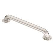 Moen 24" L, Vertical or Horizontal Bars, Stainless Steel, Exposed Screw 24" Grab Bar Satin Stainle R7424