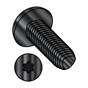 ZORO SELECT #8-32 x 1/2 in Torx Pan Machine Screw, Black Oxide Steel, 10000 PK 0808RTPB