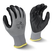 Radians Foam Nitrile Coated Gloves, Palm Coverage, Black/Gray, 2XL, PR RWG13CXXL