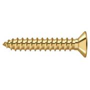 DELTANA Wood Screw, #12, 1-1/4 in, Plain Brass SCWB12125CR003