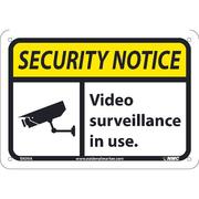 Nmc Security Surveillance In Use Sign, SN39A SN39A