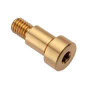 AMPG Shoulder Screw, 2A Thr Sz, 1/4 in Thr Lg, 5/16 in Shoulder Lg, Brass STR55014F05