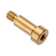 AMPG Shoulder Screw, 2A Thr Sz, 1/4 in Thr Lg, 1/2 in Shoulder Lg, Brass STR55014F08