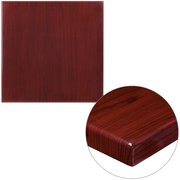 Flash Furniture Square Mahogany Resin Table Top, 24 TP-MAH-2424-GG