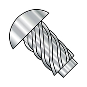 ZORO SELECT Thumb Screw, #6 Thread Size, Round, Plain Stainless Steel, 3/8 in Lg, 10000 PK 0606U316