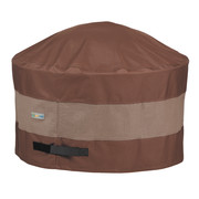 Duck Covers Ultimate Mocha Patio Round Fire Pit Cover, 50" Dia x 24"H UFPR5024