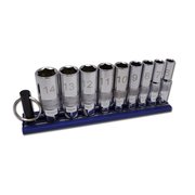 Vim Products Dual Drive Deep Metric Sockets Set, 9Pc VIMDDM400D