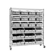 1239-102YL - Quantum Storage - Shelving Unit, 7 Shelves, 30 Bins