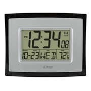 La Crosse Technology Digital Wall Clock w Indoor Temp WT-8002U-INT