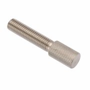 AMPG Thumb Screw, 1/4"-28 Thread Size, Knurl Narrow Head, Plain Stainless Steel, 1 in Lg Z0785