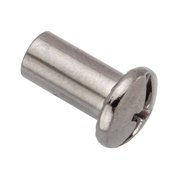 AMPG Barrel Nut, #10-24, 1/2 in Brl Lg, 1/4 in Brl Dia, Steel Chrome Plated Z4850