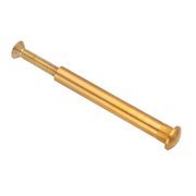 Zoro Select Arch Barrel, 1/4"-20, 3 in Brl Lg, 3/8 in Brl Dia, Brass Plain Z5302