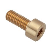 AMPG M5 Socket Head Cap Screw, Plain Brass, 12 mm Length ZS550M5X12