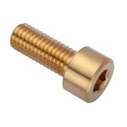 AMPG M8 Socket Head Cap Screw, Plain Brass, 20 mm Length ZS550M8X20