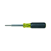 Klein Tools Multi-Bit Screwdriver, 1/4 in, 5/16 in Drive Size, Phillips, Slotted Style, 4-Piece 32559